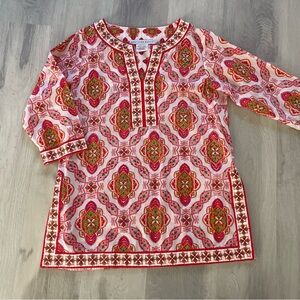 🌸 Gretchen Scott tunic top ~ 3/4 sleeve ~ 🌸